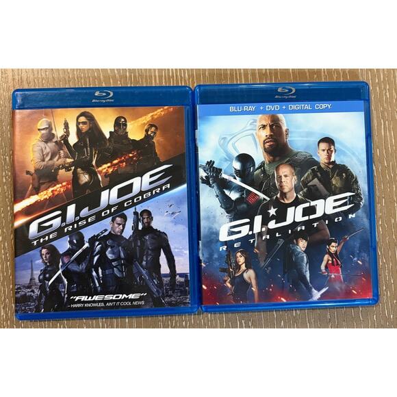 Paramount Other - G.I. Joe: the Rise of Cobra (Blu-ray, 2009) & Retaliation‎ Blu-ray/DVDComboPk